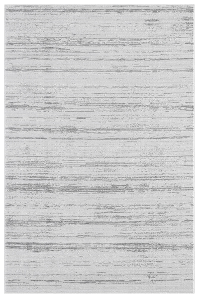 Santa Clara Gri Krem Tozumaz Çizgili Halı Modern Salon Oturma Odası Yolluk An...