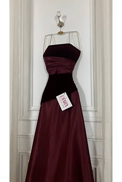diarafashionsa Velvet evening dress with taffeta