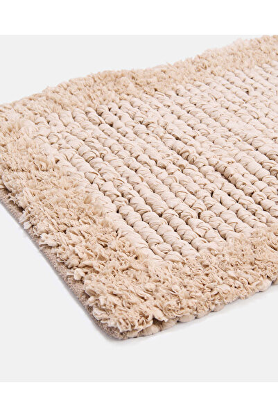 REDTAG Taupe Textured Bathmat