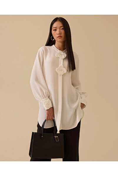 SCL Tunica cu aplicatii florale