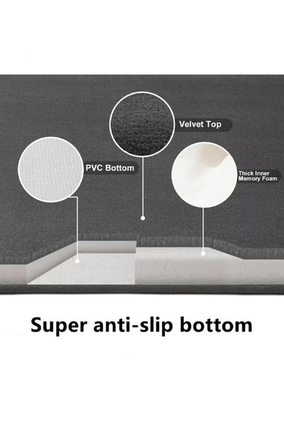 Generic 40*60cm bathroom mat, non-slip, super absorbent, quick-drying