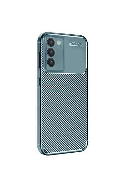 Marsilyan غطاء حماية من الكربون لهاتف فيفو V30 لايت 4G - أخضر داكن