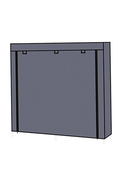 HALAMODO Adjustable Collapsible Shoe Rack in Grey with 12 Shelves, Multipurpose, 120x118x30cm dimensions.