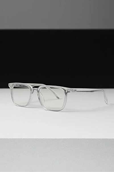 Chunky Frame Unisex Blue Light Filtered Blueblock Transparent Frame Screen Glasses