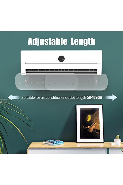 YESMAX AC Deflector, Air Conditioner Deflector Adjustable Split AC Air Flow Deflectors for Home Office