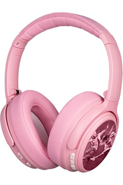 BuddyPhones CosmosFun Active Noise Cancellation Kids Bluetooth Headphones - Pink