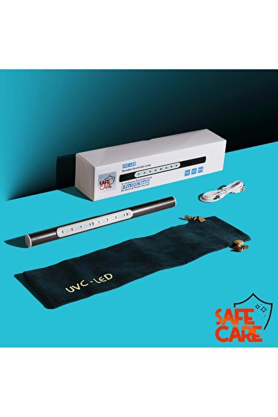 SAFECARE UVC Stick Lamp without Ozone for Disinfection, Aluminum, Travel-Friendly,