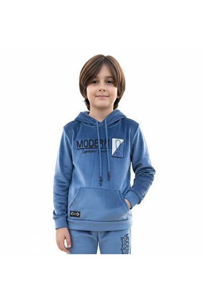 alqarat "Continents" Modern Superior Quality Velour Kids Tracksuit