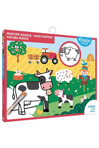 Auzou Set creativ - Pictura magica cu apa - Ferma