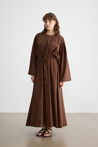 BE BLUE Cinnamon Cotton Linen Dress