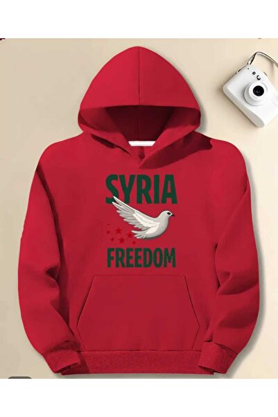 ORVIO Group Unisex Colorful Hooded Syria Printed Hoodie Sweatshirt