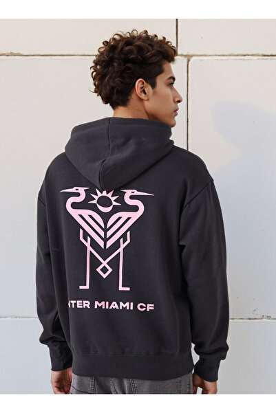 SP Characters Men Oversized Inter Miami CF Print Hoodie