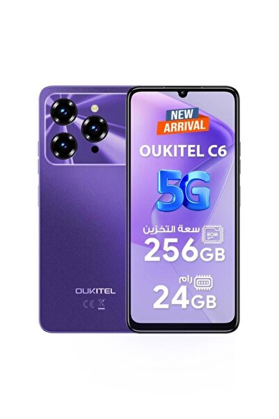 oukitel The C6 is a dual-SIM phone with 8GB of RAM and 256GB of storage, and it supports 5G technology.