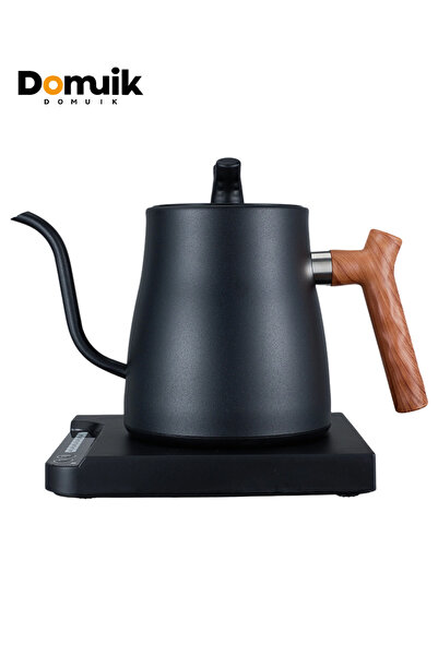 Domuik Electric Gooseneck Kettle 1000ML 1000W with 7 Temperature Settings