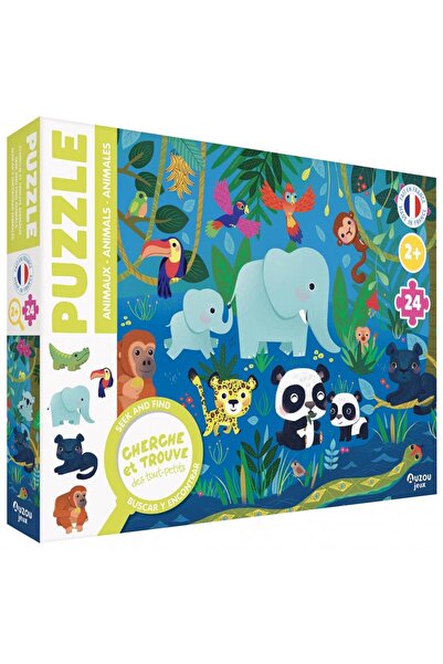 Auzou Puzzle cauta si gaseste pentru cei mici - Animale