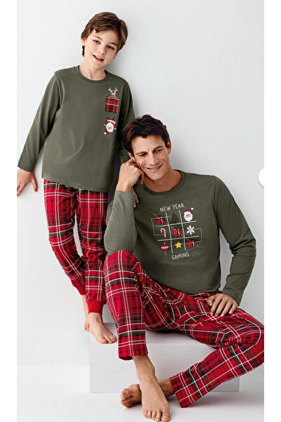 Arnetta Father-Son New Year, Winter Themed 100% Cotton Pajama Set (Sold Separately)