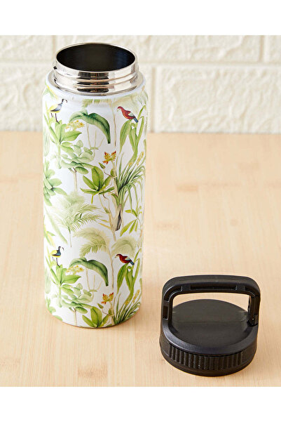 REDTAG Green Print Water Bottle (520ml)