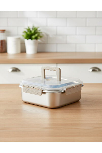 REDTAG Silver Stainless Steel Lunch Box