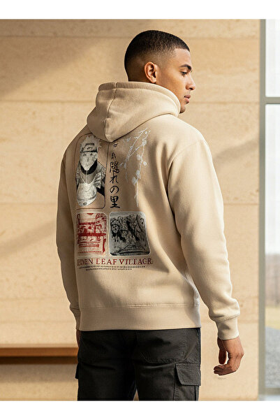 SP Characters هودي رجالي بطبعة ناروتو قصة فضفاضة