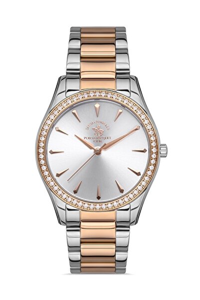 Santa Barbara Polo & Racquet Club ساعة يد نسائية ESSB.B.10467.4، سوار معدني، ...