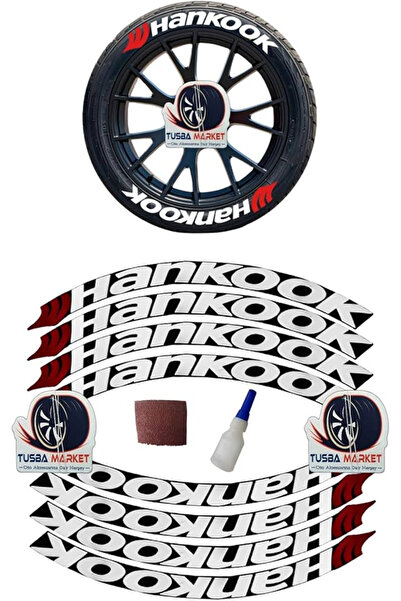 Gogo Lastik Yanak Yazısı 3D Beyaz Hankook