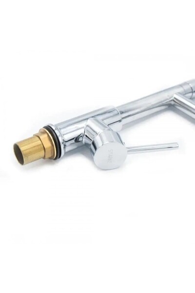 Alessandro DESIGN Kitchen Faucet with Pull-out Shower, Stainless Steel and Chrome Brass