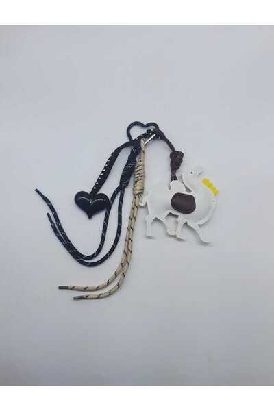 saudi scenes Arabian Camel Bag Charm – Leather Tassel Souvenir Accessory