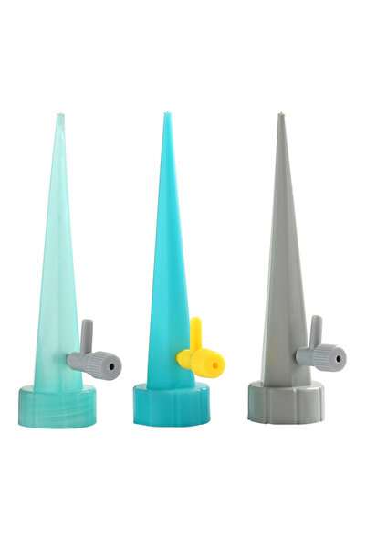 HALAMODO 12-Piece Adjustable Valve Automatic Watering Device Set Blue/Grey 0.6L