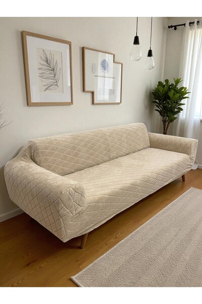 Faiend Soft Welsoft Elastic 3 Seater Sofa Cover |   Non-Slip, Flexible and Washable Seat Cover