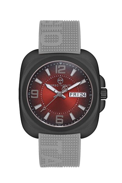 Sergio Tacchini Men's Wristwatch Esst.B.10092.4A, Silicone Strap, 43 mm Case Diameter