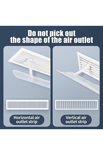 YESMAX AC Deflector, Air Conditioner Deflector Adjustable Split AC Air Flow Deflectors for Home Office