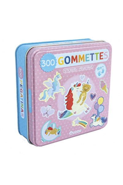 Auzou Cutia mea metalica cu abtibilduri - Unicorni