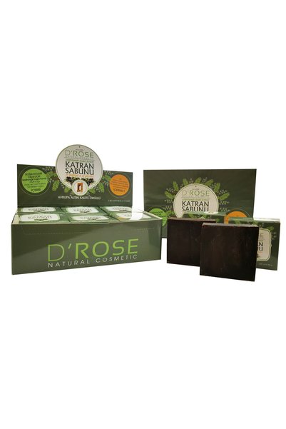 D'Rose Natural Cosmetic Juniper Tar Soap Is a Product That Helps with Bites, Eczema, Dandruff, Fungus, Acne, and Blackheads.