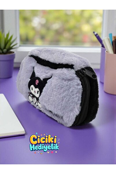ciciki hediyelik Plush Top-Opening Pencil Case Large Pen Holder Bag