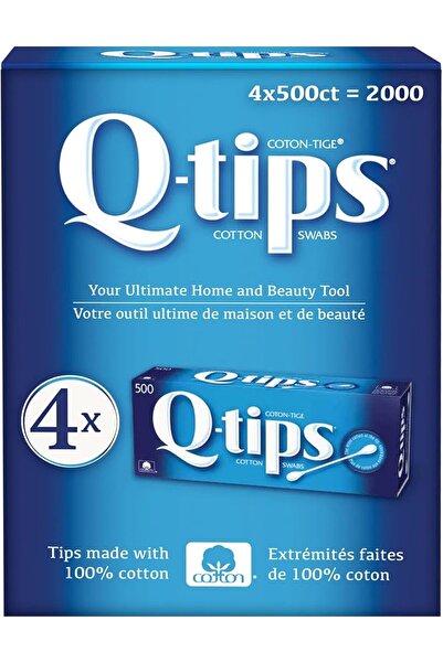 Q-tips Cotton Swabs, 4-pack of 500