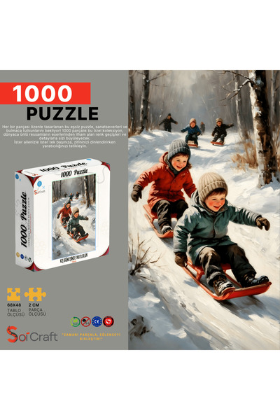 Soi Craft 1000 Piece Puzzle Happiness Race in Winter Sunshine