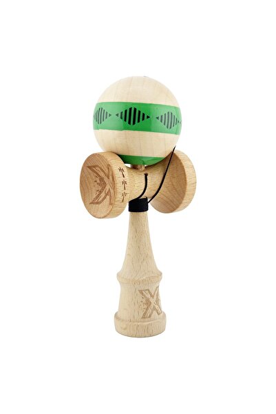 Flippy Original Kendama X - FREQUENCY, Professional, Flippy, Wooden, 18 cm, Green
