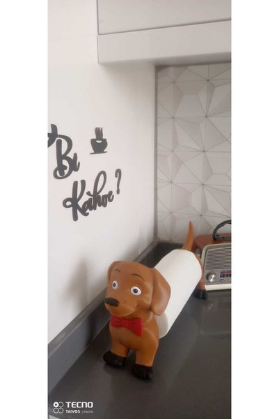 Generic Brand Decorative Paper Towel Holder, Countertop Compatible Roll Paper Towel Holder, Dog Figured Towel Holder, Towel Holder