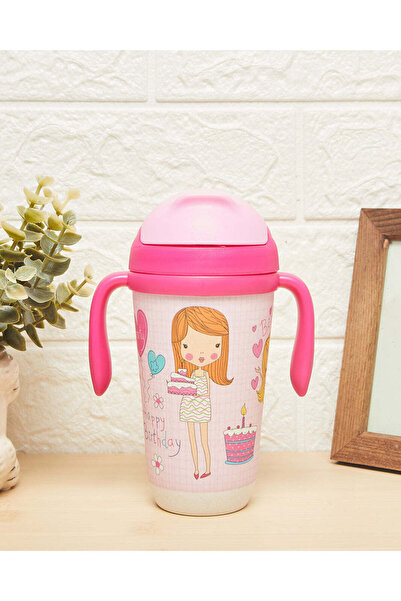 REDTAG Pink Kids Water Bottle