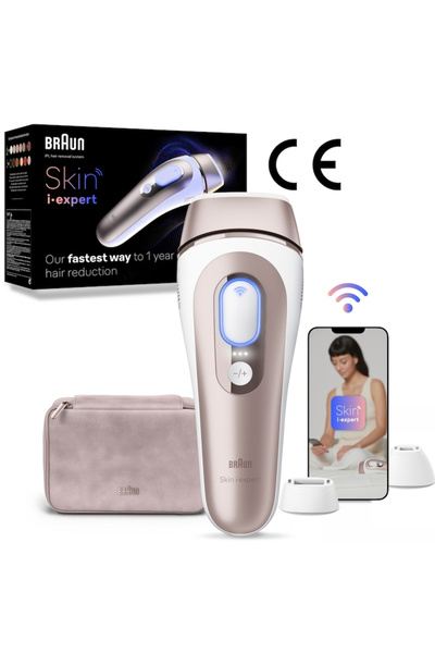 Braun Αποτριχωτική συσκευή IPL Skin iExpert PRO 7 PL7253, Τεχνολογία Skin iExpert, Ροζ