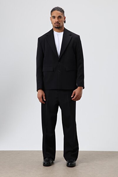 VAMOSCLO قصة مريحة بدلة سوداء