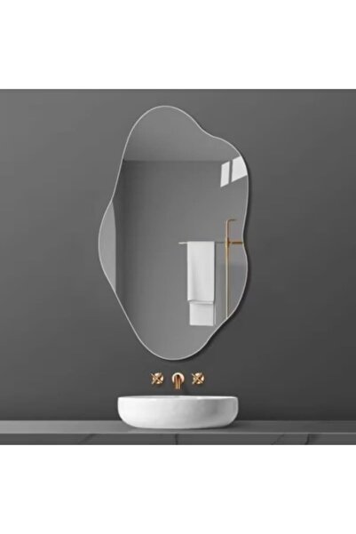 Slasa European Irregular Wall-Mounted Acrylic Mirror (30x50 cm)