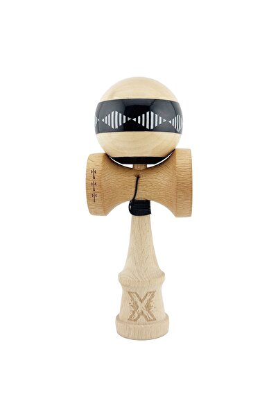 Kendama X FREQUENCY Original Professional – Cupe mari V2, Super adezive, Rulment metalic, 18 cm, 55 cm