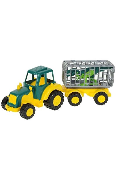 toysclub 393 DİNOZORLU TRAKTÖR - VAKUMLU