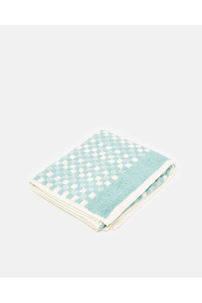 REDTAG Teal Checkered Hand Towel