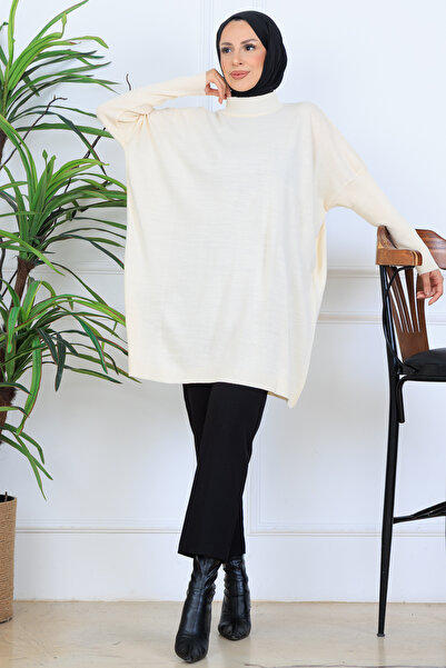 benguen Knitwear Tunic N7083 Stone Color