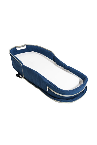 Factory Price 2-in-1 Portable Baby Sleeper & Storage Bag With Bug Net - Blue