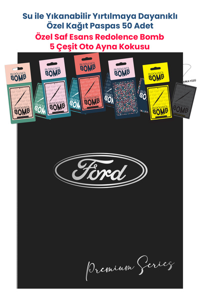 BALKAN AMBALAJ Suya Dayanıklı Ford Oto Paspas Kağıdı Siyah 50 Adet - 35x50cm ...