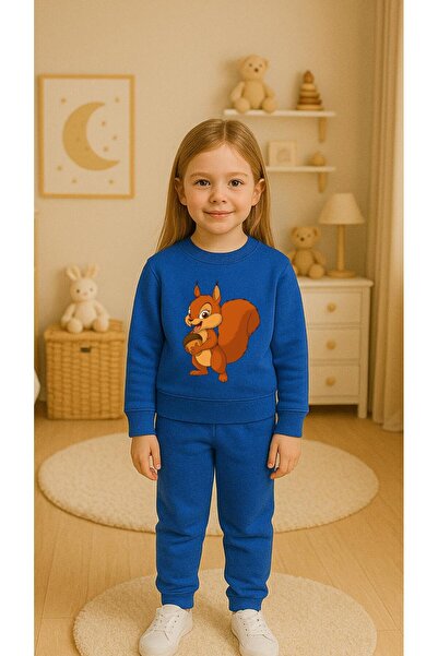 playwear Παιδικό Σετ SİNCAP με στάμπα για κορίτσια και αγόρια, με λαιμόκοψη 3...