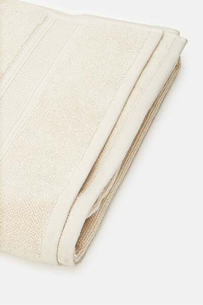 REDTAG Beige Textured Cotton Bath Towel